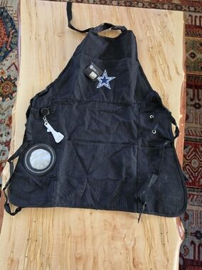 NFL Dallas Cowboys Grill Apron Blue Star Patch Adj Bottle Opener NEW